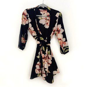 Amazon Floral Top/Dress W/Tie Sz Small